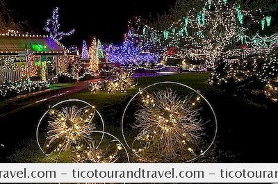 Lichtfeest In De Botanische Tuin Vandusen In Vancouver, Bc