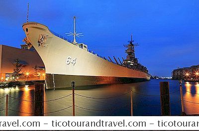 Battleship Uss Wisconsin (Bb 64) Norfolk, Virginia Ziyaret Edin